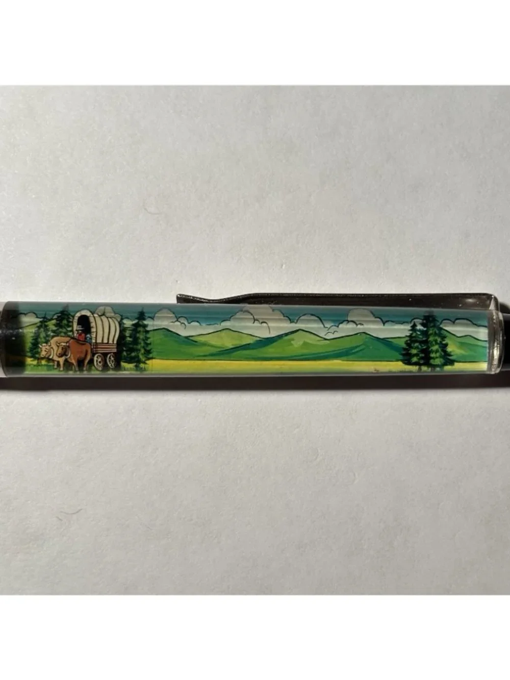 Oregon Trail Collector's Edition Floaty Pen Oxen Covered Wagon Moves Souvenir